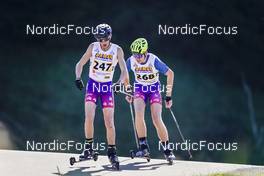 09.10.2022, Arcon, France (FRA): MANECH Vernerey (FRA), ENZO Bouillet (FRA), (l-r)  - French Summer Championships Cross-Country, individual, Arcon (FRA). www.nordicfocus.com. © Thibaut/NordicFocus. Every downloaded picture is fee-liable.