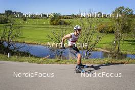 09.10.2022, Arcon, France (FRA): SIMON Vuillet (FRA) - French Summer Championships Cross-Country, individual, Arcon (FRA). www.nordicfocus.com. © Thibaut/NordicFocus. Every downloaded picture is fee-liable.
