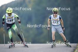 09.10.2022, Arcon, France (FRA): Theo Chaty (FRA), Simon Fontaine-Berge (FRA), (l-r)  - French Summer Championships Cross-Country, individual, Arcon (FRA). www.nordicfocus.com. © Thibaut/NordicFocus. Every downloaded picture is fee-liable.