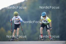 09.10.2022, Arcon, France (FRA): Tiebe De Stryker (FRA), Gianni Chevalier (FRA), (l-r)  - French Summer Championships Cross-Country, individual, Arcon (FRA). www.nordicfocus.com. © Thibaut/NordicFocus. Every downloaded picture is fee-liable.