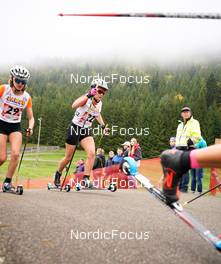 08.10.2022, Arcon, France (FRA): Juliette Saint Pierre (FRA), Emmy Lagnier (FRA), (l-r) - French Summer Championships Cross-Country, sprint, Arcon (FRA). www.nordicfocus.com. © Thibaut/NordicFocus. Every downloaded picture is fee-liable.