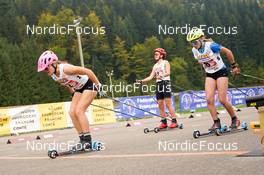 08.10.2022, Arcon, France (FRA): Aramintha Bradford (FRA), Rose Marguet (FRA), (l-r) - French Summer Championships Cross-Country, sprint, Arcon (FRA). www.nordicfocus.com. © Thibaut/NordicFocus. Every downloaded picture is fee-liable.