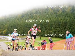 08.10.2022, Arcon, France (FRA): Rose Marguet (FRA), Jeanne Dautheville (FRA), (l-r) - French Summer Championships Cross-Country, sprint, Arcon (FRA). www.nordicfocus.com. © Thibaut/NordicFocus. Every downloaded picture is fee-liable.