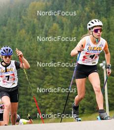 08.10.2022, Arcon, France (FRA): Canelle Midez (FRA), Rio Romane Sarrut (FRA), (l-r) - French Summer Championships Cross-Country, sprint, Arcon (FRA). www.nordicfocus.com. © Thibaut/NordicFocus. Every downloaded picture is fee-liable.