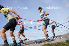 08.10.2022, Arcon, France (FRA): Luc Primet (FRA), Robin Berjoan (FRA), (l-r) - French Summer Championships Cross-Country, sprint, Arcon (FRA). www.nordicfocus.com. © Thibaut/NordicFocus. Every downloaded picture is fee-liable.