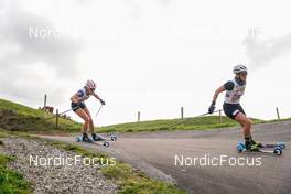 08.10.2022, Arcon, France (FRA): Coralie Bentz (FRA), (l-r) - French Summer Championships Cross-Country, sprint, Arcon (FRA). www.nordicfocus.com. © Thibaut/NordicFocus. Every downloaded picture is fee-liable.