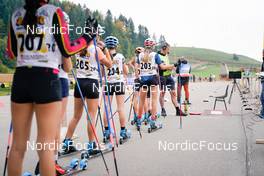 08.10.2022, Arcon, France (FRA): Rose Loewert (FRA), Charlotte Chany (FRA) - French Summer Championships Cross-Country, sprint, Arcon (FRA). www.nordicfocus.com. © Thibaut/NordicFocus. Every downloaded picture is fee-liable.