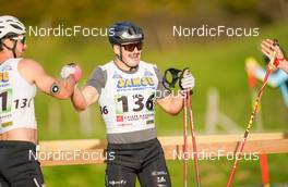 08.10.2022, Arcon, France (FRA): Lucas Chanavat (FRA), Jules Chappaz (FRA), (l-r) - French Summer Championships Cross-Country, sprint, Arcon (FRA). www.nordicfocus.com. © Thibaut/NordicFocus. Every downloaded picture is fee-liable.