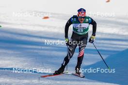 08.01.2022, Val di Fiemme, Italy (ITA): Taylor Fletcher (USA) - FIS world cup nordic combined men, individual gundersen HS106/10km, Val di Fiemme (ITA). www.nordicfocus.com. © Volk/NordicFocus. Every downloaded picture is fee-liable.