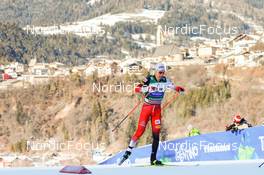 08.01.2022, Val di Fiemme, Italy (ITA): Mario Seidl (AUT) - FIS world cup nordic combined men, individual gundersen HS106/10km, Val di Fiemme (ITA). www.nordicfocus.com. © Volk/NordicFocus. Every downloaded picture is fee-liable.