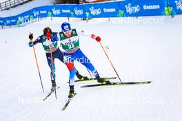 09.01.2022, Val di Fiemme, Italy (ITA): Dmytro Mazurchuk (UKR), Jan Vytrval (CZE), (l-r)  - FIS world cup nordic combined men, individual gundersen HS106/10km, Val di Fiemme (ITA). www.nordicfocus.com. © Volk/NordicFocus. Every downloaded picture is fee-liable.