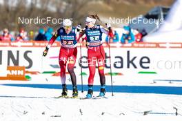 07.01.2022, Val di Fiemme, Italy (ITA): Martin Fritz (AUT), Lisa Hirner (AUT), (l-r)  - FIS world cup nordic combined, mixed team HS106, Val di Fiemme (ITA). www.nordicfocus.com. © Volk/NordicFocus. Every downloaded picture is fee-liable.