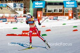 07.01.2022, Val di Fiemme, Italy (ITA): Mari Leinan Lund (NOR) - FIS world cup nordic combined, mixed team HS106, Val di Fiemme (ITA). www.nordicfocus.com. © Volk/NordicFocus. Every downloaded picture is fee-liable.