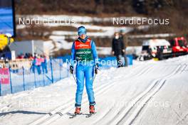 07.01.2022, Val di Fiemme, Italy (ITA): Veronica Gianmoena (ITA) - FIS world cup nordic combined men, mixed team HS106, Val di Fiemme (ITA). www.nordicfocus.com. © Volk/NordicFocus. Every downloaded picture is fee-liable.