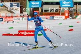 07.01.2022, Val di Fiemme, Italy (ITA): Annika Sieff (ITA) - FIS world cup nordic combined, mixed team HS106, Val di Fiemme (ITA). www.nordicfocus.com. © Volk/NordicFocus. Every downloaded picture is fee-liable.