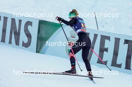 07.01.2022, Val di Fiemme, Italy (ITA): Annika Malacinski (USA) - FIS world cup nordic combined, mixed team HS106, Val di Fiemme (ITA). www.nordicfocus.com. © Volk/NordicFocus. Every downloaded picture is fee-liable.