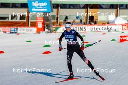 07.01.2022, Val di Fiemme, Italy (ITA): Alexa Brabec (USA) - FIS world cup nordic combined, mixed team HS106, Val di Fiemme (ITA). www.nordicfocus.com. © Volk/NordicFocus. Every downloaded picture is fee-liable.