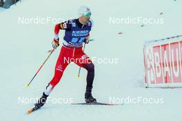 07.01.2022, Val di Fiemme, Italy (ITA): Lukas Greiderer (AUT) - FIS world cup nordic combined, mixed team HS106, Val di Fiemme (ITA). www.nordicfocus.com. © Volk/NordicFocus. Every downloaded picture is fee-liable.
