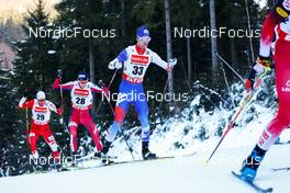 15.01.2022, Klingenthal, Germany (GER): Szczepan Kupczak (POL), Andreas Skoglund (NOR), Lukas Danek (CZE), (l-r)  - FIS world cup nordic combined men, individual gundersen HS140/10km, Klingenthal (GER). www.nordicfocus.com. © Volk/NordicFocus. Every downloaded picture is fee-liable.