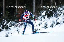 15.01.2022, Klingenthal, Germany (GER): Jakob Lange (GER) - FIS world cup nordic combined men, individual gundersen HS140/10km, Klingenthal (GER). www.nordicfocus.com. © Volk/NordicFocus. Every downloaded picture is fee-liable.
