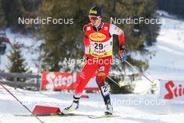 28.01.2022, Seefeld, Austria (AUT): Manuel Einkemmer (AUT) - FIS world cup nordic combined men, individual gundersen HS109/5km, Seefeld (AUT). www.nordicfocus.com. © Volk/NordicFocus. Every downloaded picture is fee-liable.