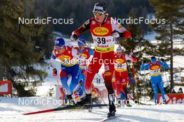 28.01.2022, Seefeld, Austria (AUT): Tomas Portyk (CZE), Stefan Rettenegger (AUT), (l-r)  - FIS world cup nordic combined men, individual gundersen HS109/7,5km, Seefeld (AUT). www.nordicfocus.com. © Volk/NordicFocus. Every downloaded picture is fee-liable.