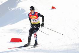 28.01.2022, Seefeld, Austria (AUT): Grant Andrews (USA) - FIS world cup nordic combined men, individual gundersen HS109/5km, Seefeld (AUT). www.nordicfocus.com. © Volk/NordicFocus. Every downloaded picture is fee-liable.