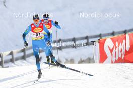 28.01.2022, Seefeld, Austria (AUT): Edgar Vallet (FRA) - FIS world cup nordic combined men, individual gundersen HS109/5km, Seefeld (AUT). www.nordicfocus.com. © Volk/NordicFocus. Every downloaded picture is fee-liable.