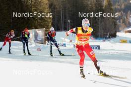 29.01.2022, Seefeld, Austria (AUT): Johannes Lamparter (AUT) - FIS world cup nordic combined men, individual gundersen HS109/10km, Seefeld (AUT). www.nordicfocus.com. © Volk/NordicFocus. Every downloaded picture is fee-liable.