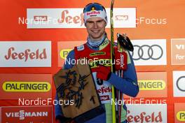 29.01.2022, Seefeld, Austria (AUT): Vinzenz Geiger (GER) - FIS world cup nordic combined men, individual gundersen HS109/10km, Seefeld (AUT). www.nordicfocus.com. © Volk/NordicFocus. Every downloaded picture is fee-liable.