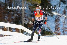 29.01.2022, Seefeld, Austria (AUT): Niklas Malacinski (USA) - FIS world cup nordic combined men, individual gundersen HS109/10km, Seefeld (AUT). www.nordicfocus.com. © Volk/NordicFocus. Every downloaded picture is fee-liable.