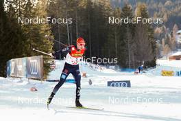 29.01.2022, Seefeld, Austria (AUT): Eric Frenzel (GER) - FIS world cup nordic combined men, individual gundersen HS109/10km, Seefeld (AUT). www.nordicfocus.com. © Volk/NordicFocus. Every downloaded picture is fee-liable.