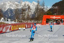 30.01.2022, Seefeld, Austria (AUT): Aaron Kostner (ITA) - FIS world cup nordic combined men, individual gundersen HS109/12,5km, Seefeld (AUT). www.nordicfocus.com. © Volk/NordicFocus. Every downloaded picture is fee-liable.