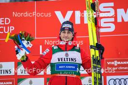 27.02.2022, Lahti, Finland (FIN): Jarl Magnus Riiber (NOR) - FIS world cup nordic combined men, individual HS130/10km, Lahti (FIN). www.nordicfocus.com. © Thibaut/NordicFocus. Every downloaded picture is fee-liable.
