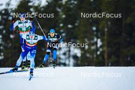 27.02.2022, Lahti, Finland (FIN): Rasmus Ahtava (FIN), Ernest Iakhin (RUS), (l-r)  - FIS world cup nordic combined men, individual HS130/10km, Lahti (FIN). www.nordicfocus.com. © Thibaut/NordicFocus. Every downloaded picture is fee-liable.