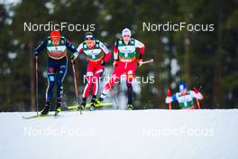 27.02.2022, Lahti, Finland (FIN): Johannes Rydzek (GER), Espen Andersen (NOR), (l-r)  - FIS world cup nordic combined men, individual HS130/10km, Lahti (FIN). www.nordicfocus.com. © Thibaut/NordicFocus. Every downloaded picture is fee-liable.