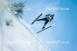 27.02.2022, Lahti, Finland (FIN): Gael Blondeau (FRA) - FIS world cup nordic combined men, individual HS130/10km, Lahti (FIN). www.nordicfocus.com. © Modica/NordicFocus. Every downloaded picture is fee-liable.