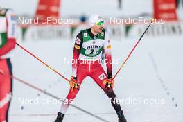 26.02.2022, Lahti, Finland (FIN): Lukas Greiderer (AUT) - FIS world cup nordic combined men, team sprint HS130/2x7.5km, Lahti (FIN). www.nordicfocus.com. © Modica/NordicFocus. Every downloaded picture is fee-liable.