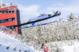 26.02.2022, Lahti, Finland (FIN): Matteo Baud (FRA) - FIS world cup nordic combined men, team sprint HS130/2x7.5km, Lahti (FIN). www.nordicfocus.com. © Thibaut/NordicFocus. Every downloaded picture is fee-liable.