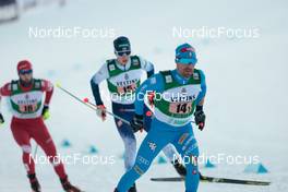 26.02.2022, Lahti, Finland (FIN): Alessandro Pittin (ITA) - FIS world cup nordic combined men, team sprint HS130/2x7.5km, Lahti (FIN). www.nordicfocus.com. © Modica/NordicFocus. Every downloaded picture is fee-liable.