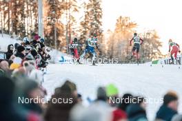 26.02.2022, Lahti, Finland (FIN): Sora Yachi (JPN), Ilkka Herola (FIN), (l-r) - FIS world cup nordic combined men, team sprint HS130/2x7.5km, Lahti (FIN). www.nordicfocus.com. © Modica/NordicFocus. Every downloaded picture is fee-liable.