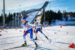 05.03.2022, Oslo, Norway (NOR): Ondrej Pazout (CZE), Arttu Maekiaho (FIN), (l-r)  - FIS world cup nordic combined, individual gundersen HS134/10km, Oslo (NOR). www.nordicfocus.com. © Thibaut/NordicFocus. Every downloaded picture is fee-liable.