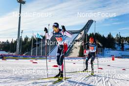 05.03.2022, Oslo, Norway (NOR): Joergen Graabak (NOR), Johannes Rydzek (GER), (l-r)  - FIS world cup nordic combined, individual gundersen HS134/10km, Oslo (NOR). www.nordicfocus.com. © Thibaut/NordicFocus. Every downloaded picture is fee-liable.