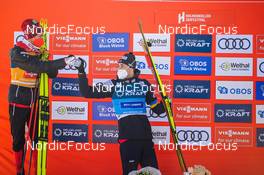 05.03.2022, Oslo, Norway (NOR): Johannes Lamparter (AUT), Jarl Magnus Riiber (NOR), (l-r) - FIS world cup nordic combined, individual gundersen HS134/10km, Oslo (NOR). www.nordicfocus.com. © Thibaut/NordicFocus. Every downloaded picture is fee-liable.