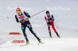 13.03.2022, Schonach, Germany (GER): Terence Weber (GER), Yoshito Watabe (JPN), (l-r) - FIS world cup nordic combined men, individual gundersen HS100/10km, Schonach (GER). www.nordicfocus.com. © Volk/NordicFocus. Every downloaded picture is fee-liable.