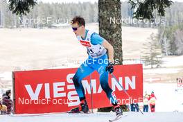 13.03.2022, Schonach, Germany (GER): Gael Blondeau (FRA) - FIS world cup nordic combined men, individual gundersen HS100/10km, Schonach (GER). www.nordicfocus.com. © Volk/NordicFocus. Every downloaded picture is fee-liable.