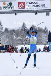 03.04.2022, Premanon, France (FRA): Matteo Baud (FRA) - French Championships nordic combined, individual gundersen, Premanon (FRA). www.nordicfocus.com. © Leo Authamayou/NordicFocus. Every downloaded picture is fee-liable.