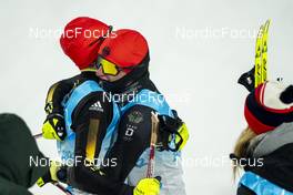 09.02.2022, Beijing, China (CHN): Vinzenz Geiger (GER), Julian Schmid (GER), (l-r)  - XXIV. Olympic Winter Games Beijing 2022, nordic combined men, individual gundersen HS106/10km, Beijing (CHN). www.nordicfocus.com. © Thibaut/NordicFocus. Every downloaded picture is fee-liable.