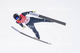 15.02.2022, Beijing, China (CHN): Gael Blondeau (FRA) - XXIV. Olympic Winter Games Beijing 2022, nordic combined men, individual gundersen HS140/10km, Beijing (CHN). www.nordicfocus.com. © Thibaut/NordicFocus. Every downloaded picture is fee-liable.