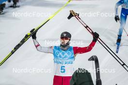15.02.2022, Beijing, China (CHN): Akito Watabe (JPN) - XXIV. Olympic Winter Games Beijing 2022, nordic combined men, individual gundersen HS140/10km, Beijing (CHN). www.nordicfocus.com. © Thibaut/NordicFocus. Every downloaded picture is fee-liable.